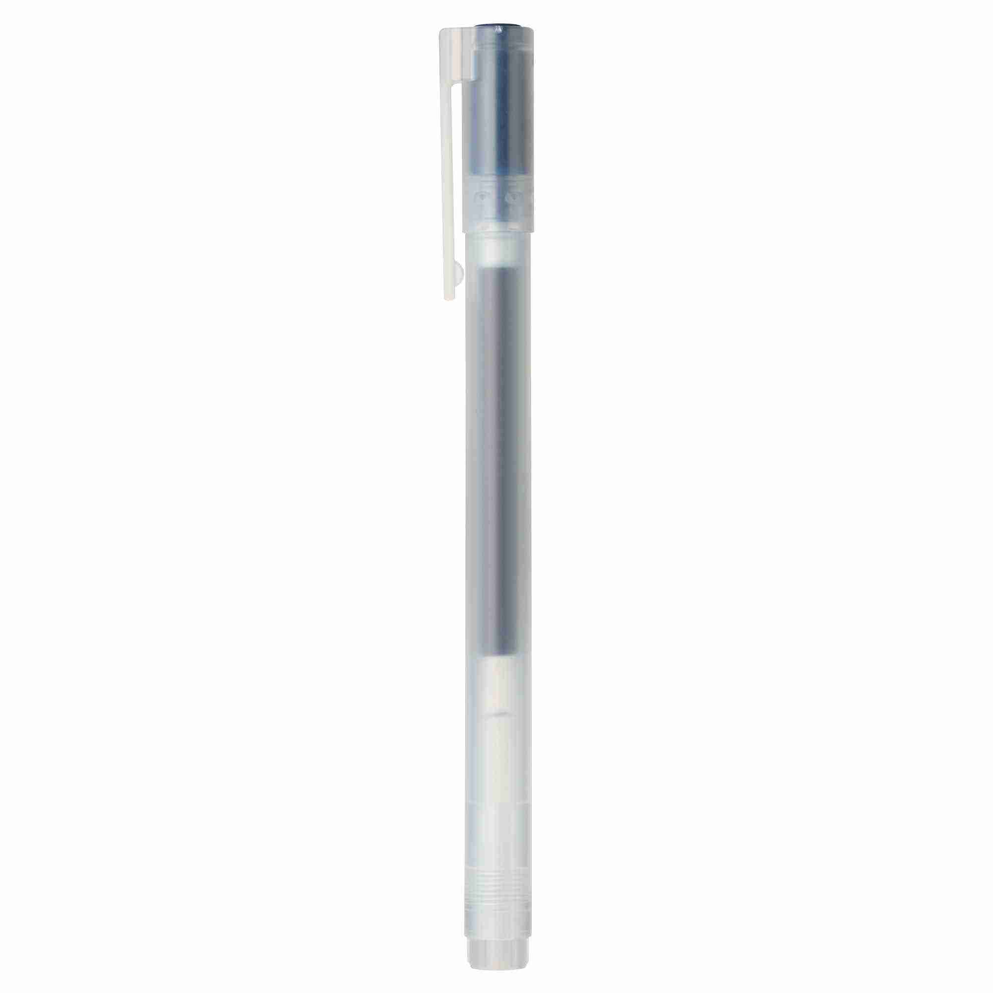 GEL INK BALLPOINT PEN CAP TYPE SET 10 0.5 BLUEBLACK