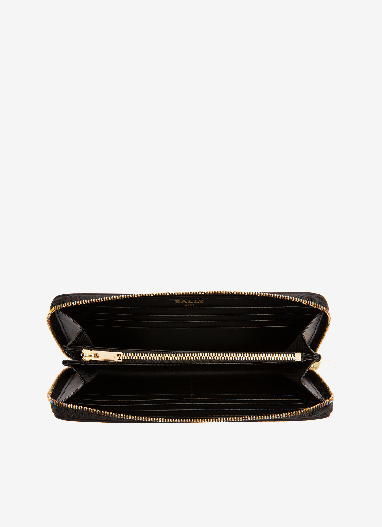 Evenor Black Nylon Zip Around Wallet