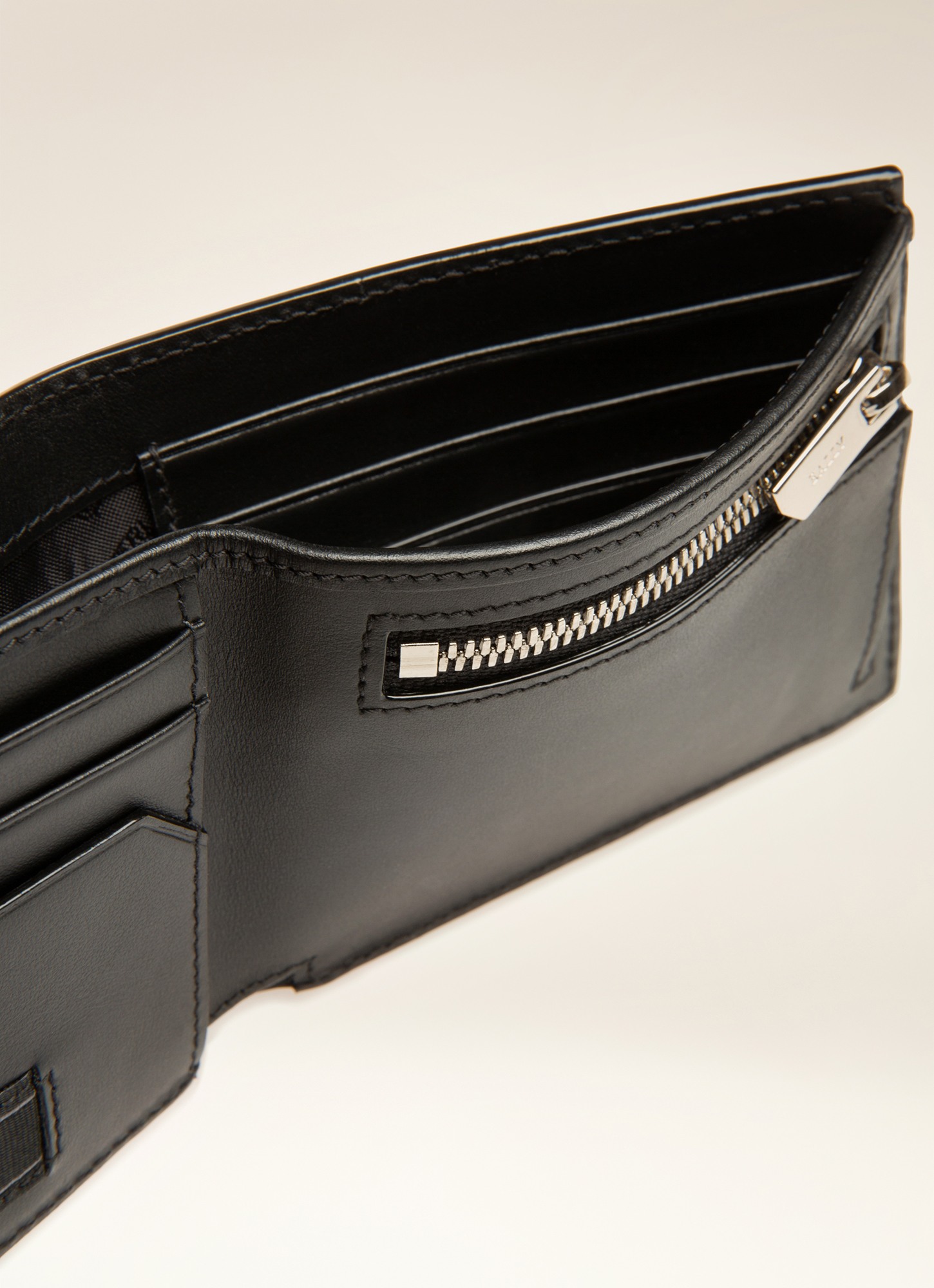 Biman Leather Wallet In Black