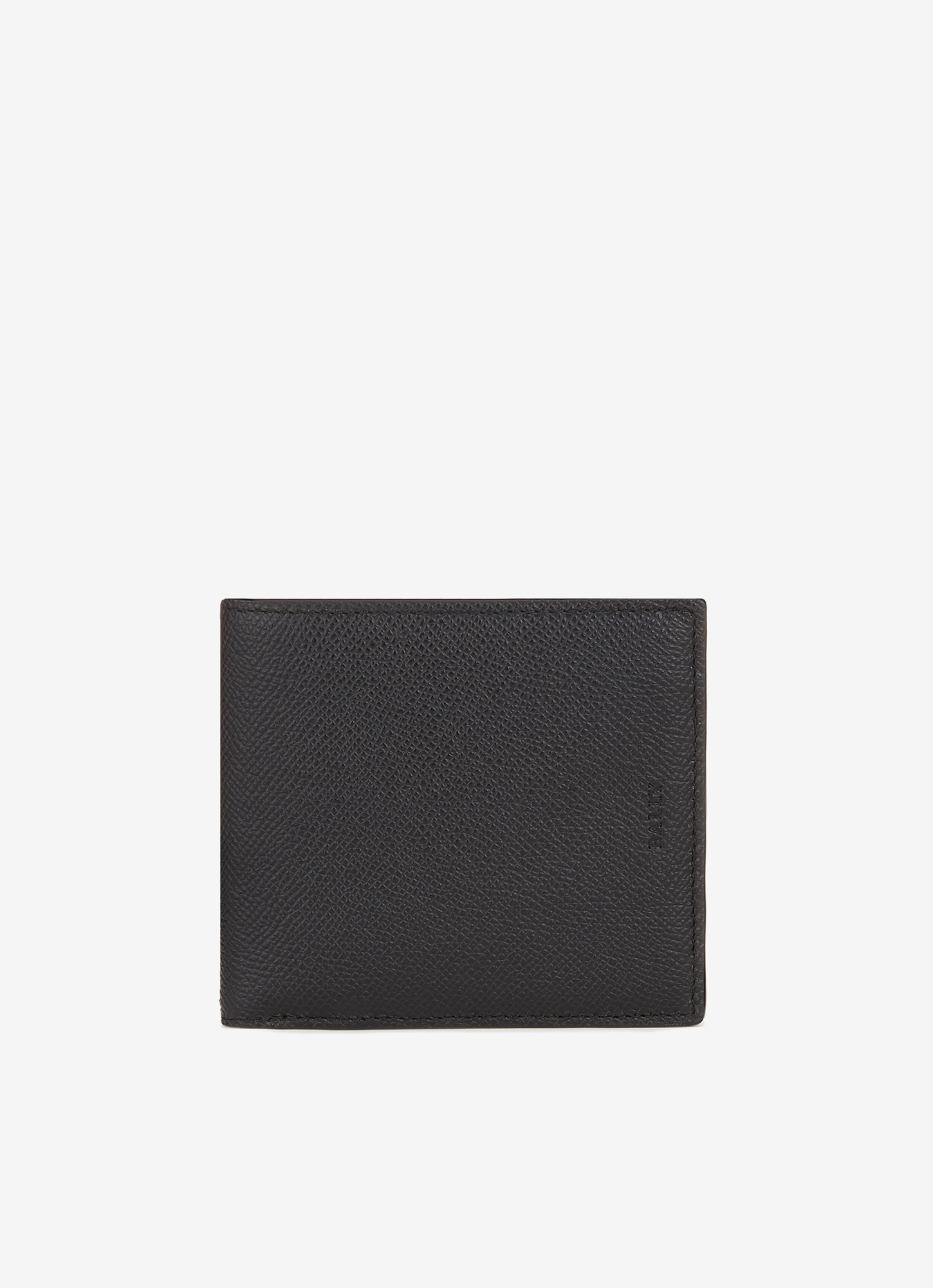 Byie Leather Coin Wallet In Black