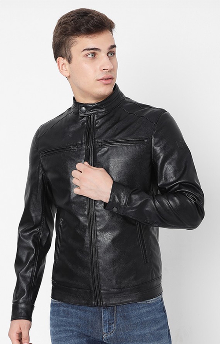 GAS | Darren Eco Zip-Front Biker Jacket with Zip Pockets