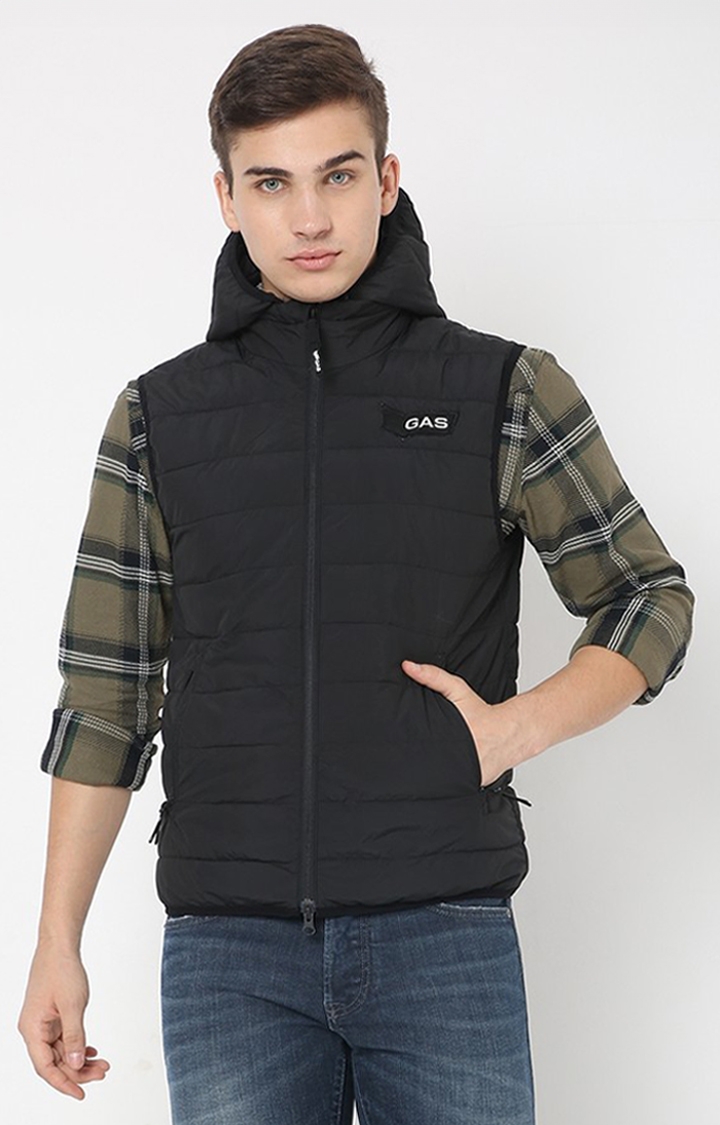 GAS | Leo Stitch Quilted Hooded Gilet