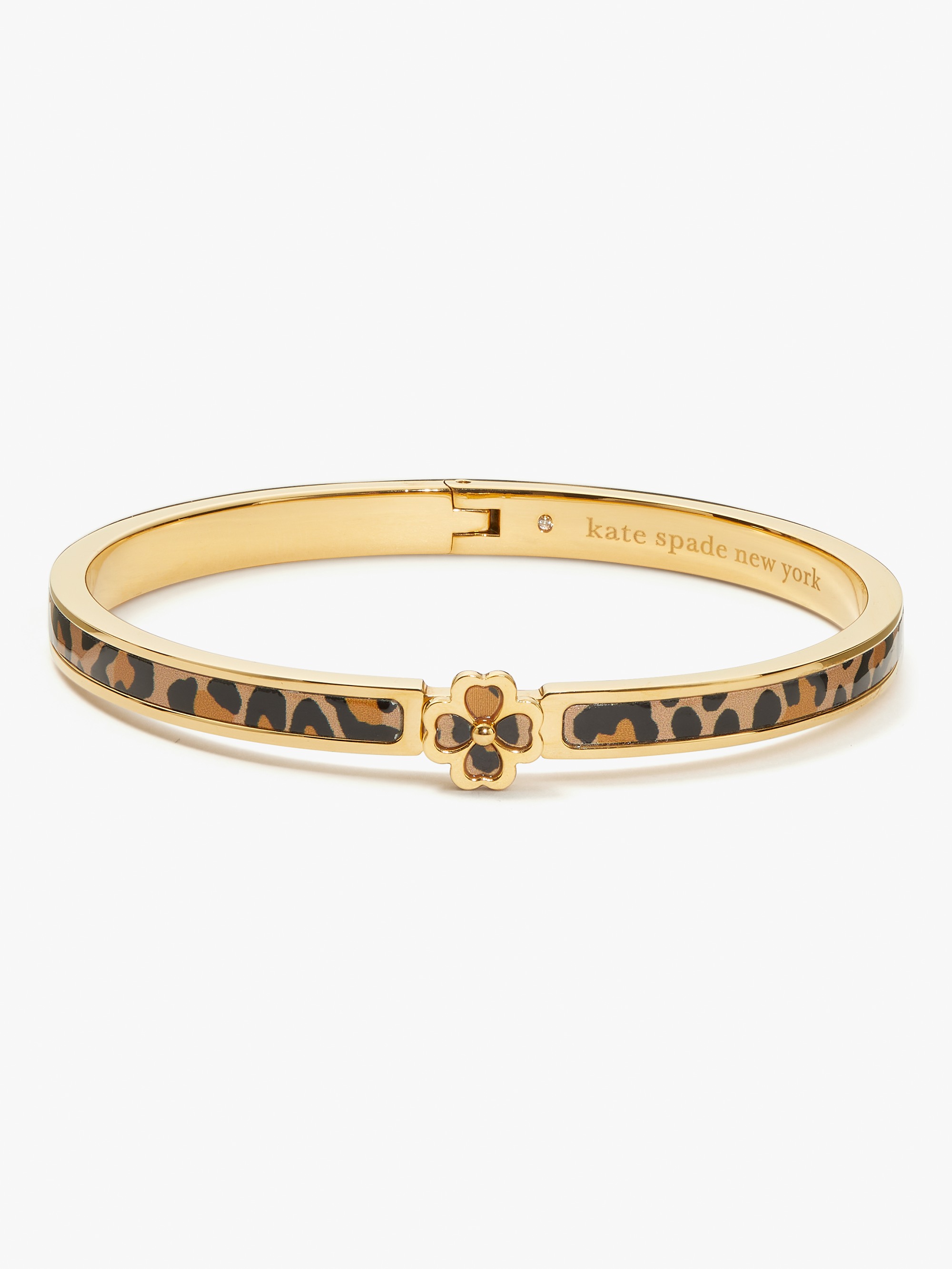THIN HINGED BANGLE Leopard U