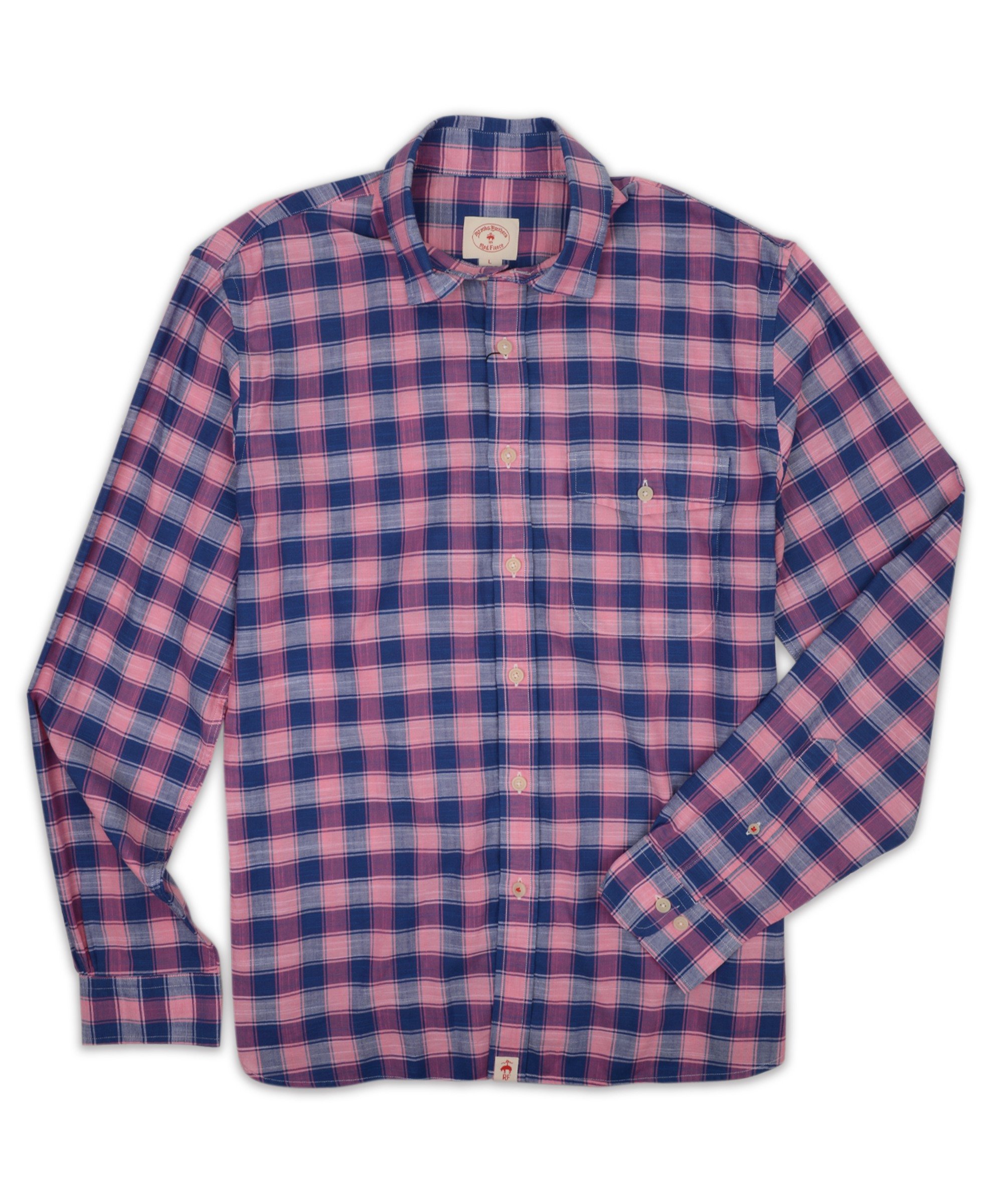 Brooks Brothers | Slub Broadcloth Plaid sport shirt