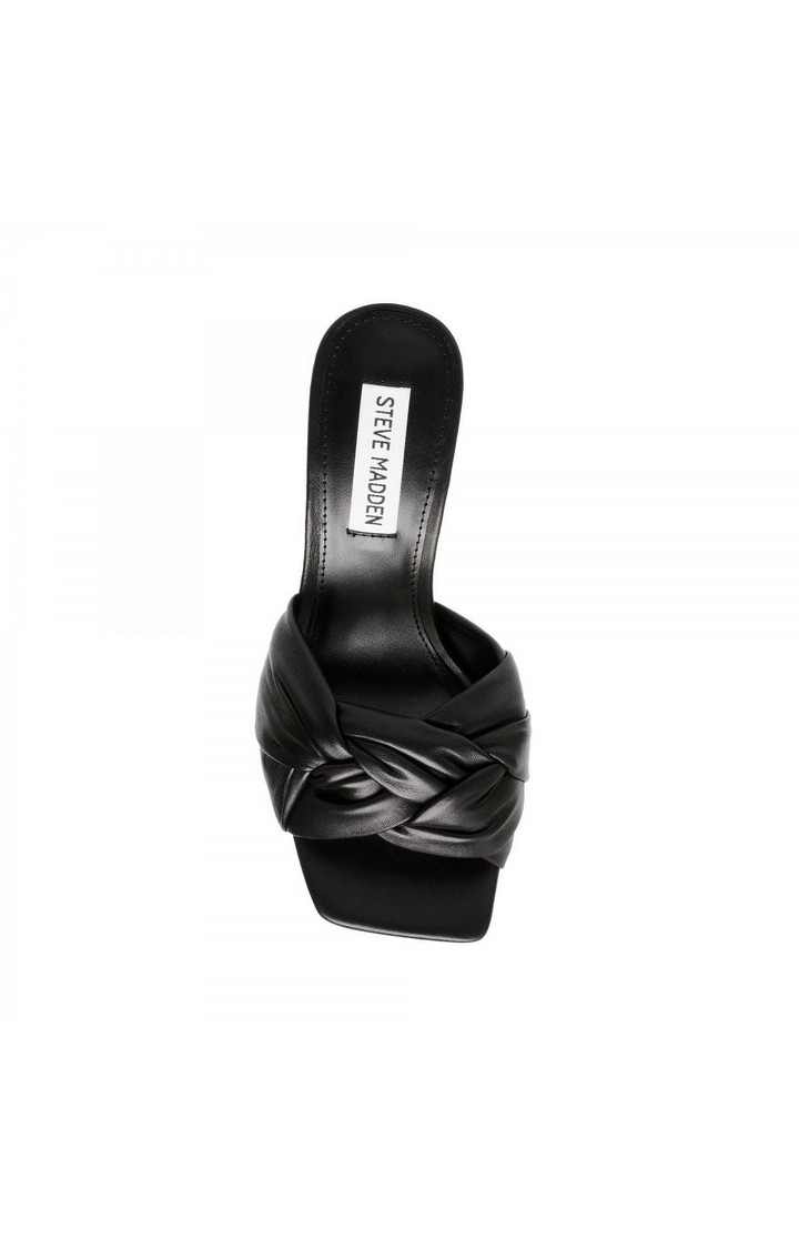 Tone Black Heel Sandals