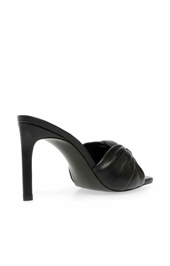 Tone Black Heel Sandals