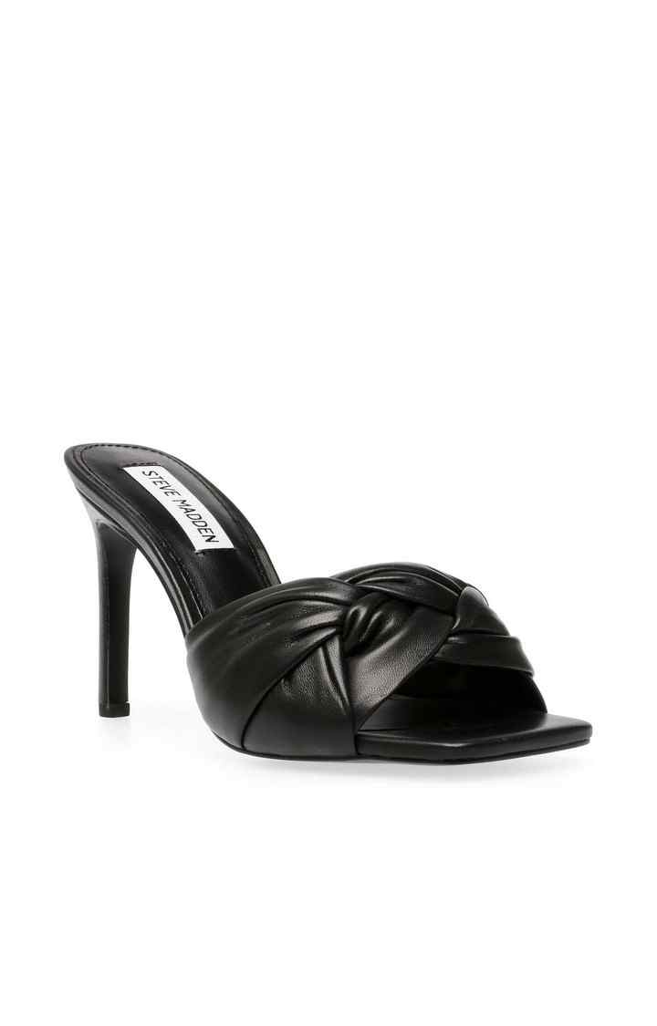 Tone Black Heel Sandals