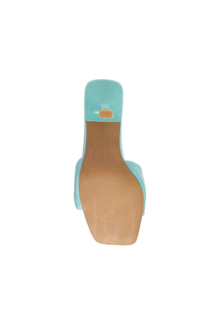 Thai Blue Heel Sandals