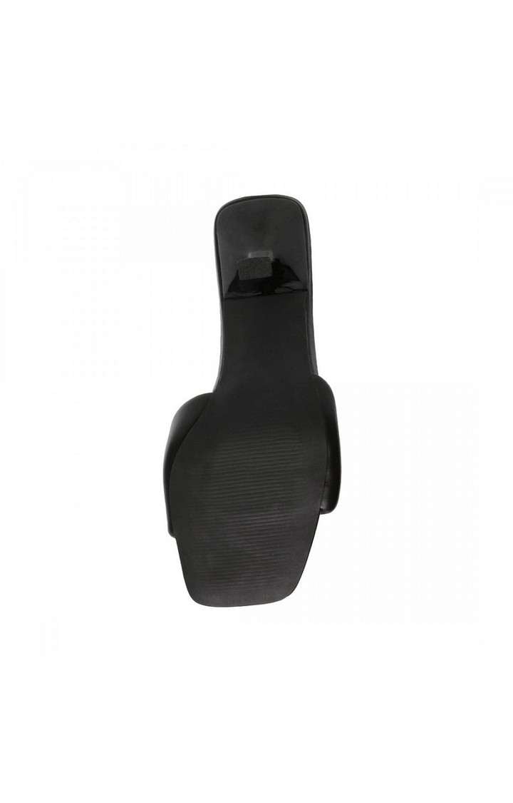 Thai Black Heel Sandals