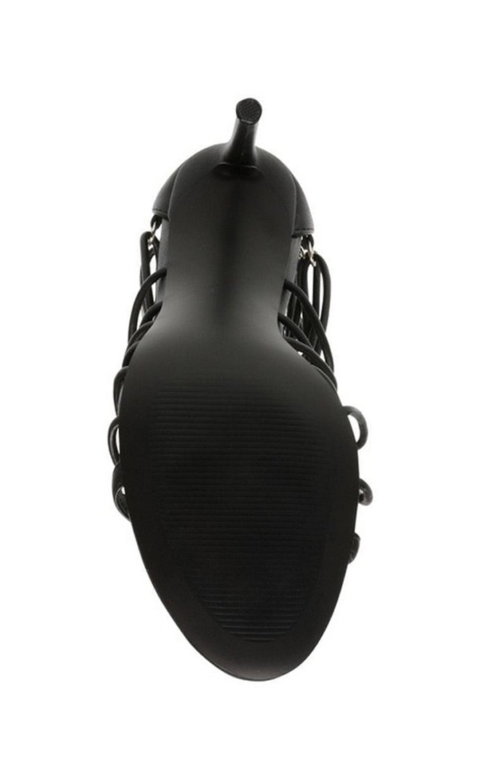 Geordie Black Heel Sandals