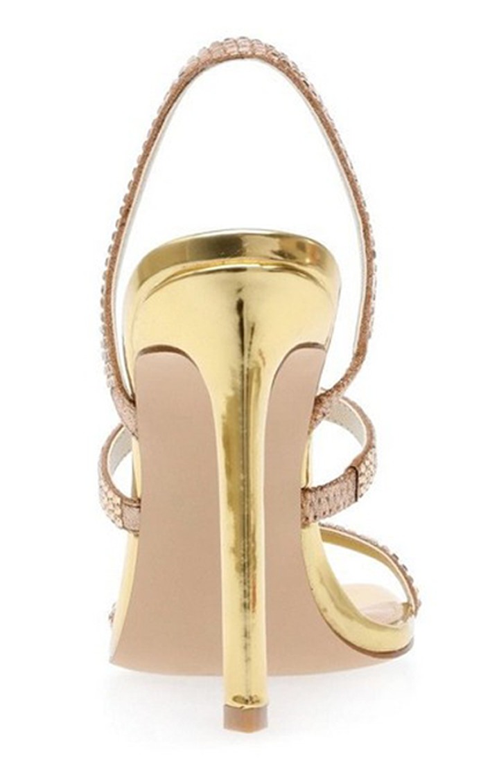 Grade-R Gold Heel Sandals
