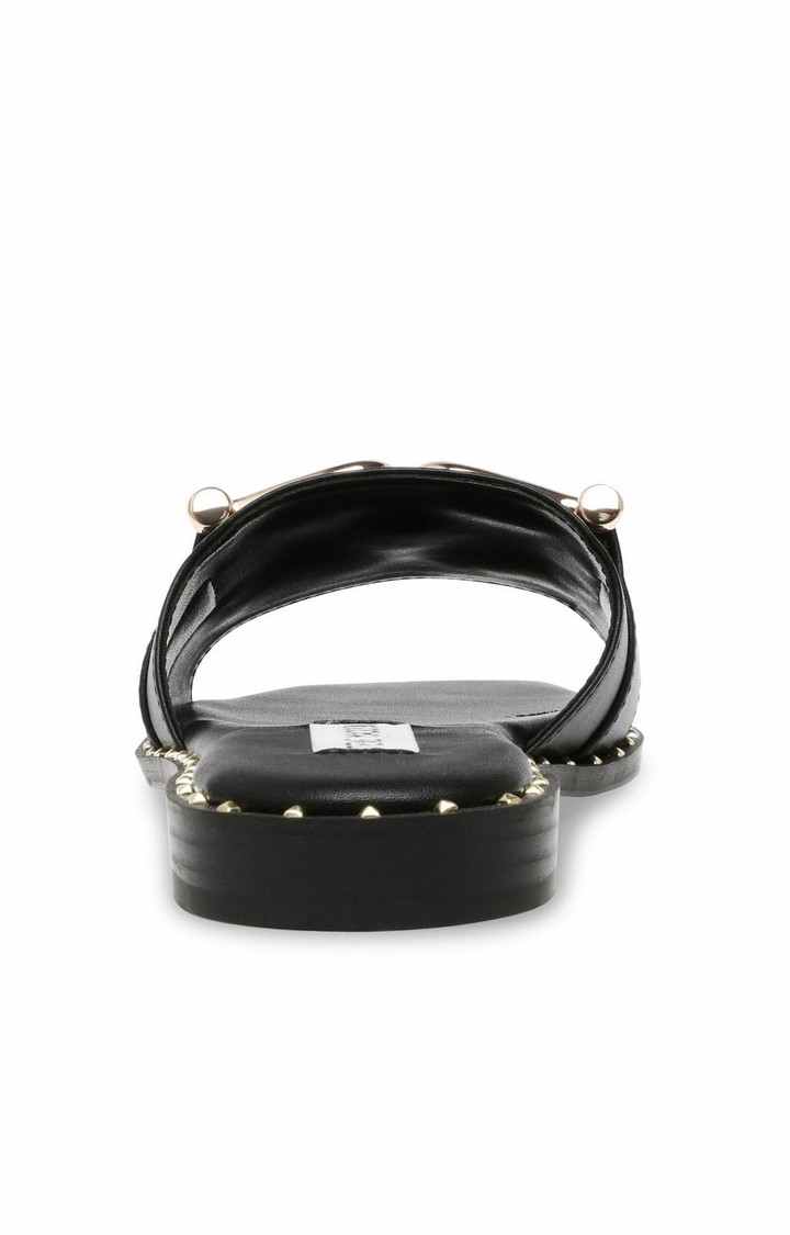 Trefoil Black Flats