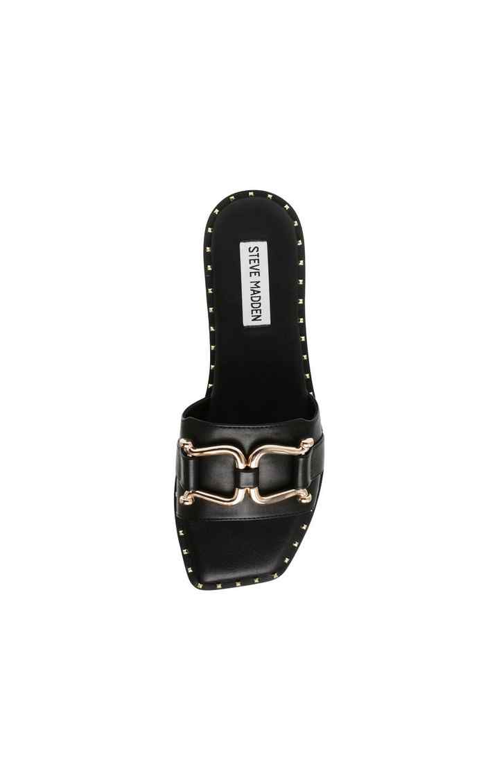 Trefoil Black Flats