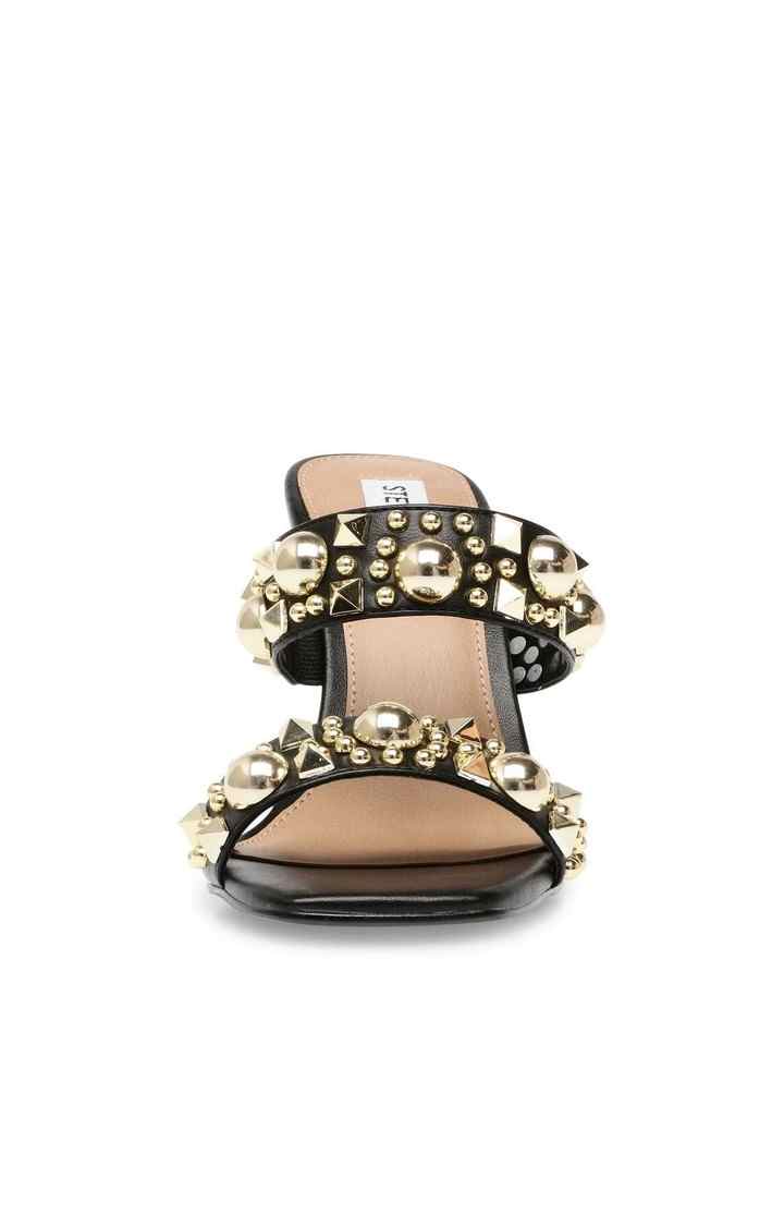 Luxuriant Black Heel Sandals