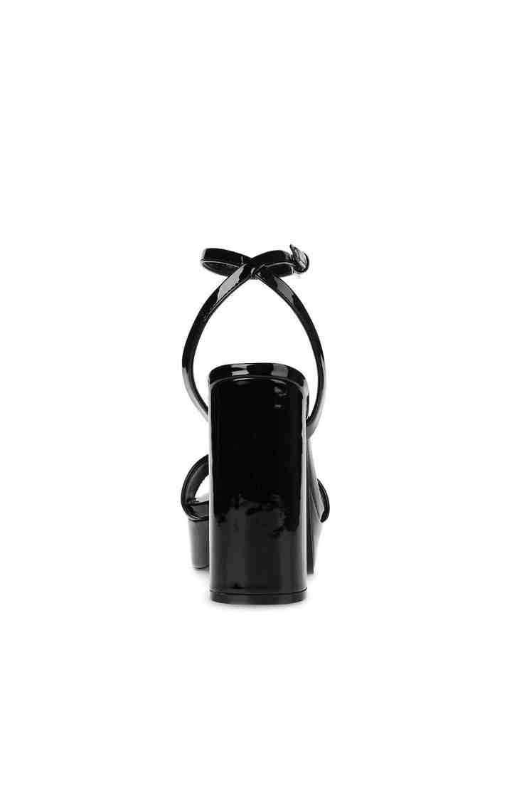 Lessa Black Heel Sandals