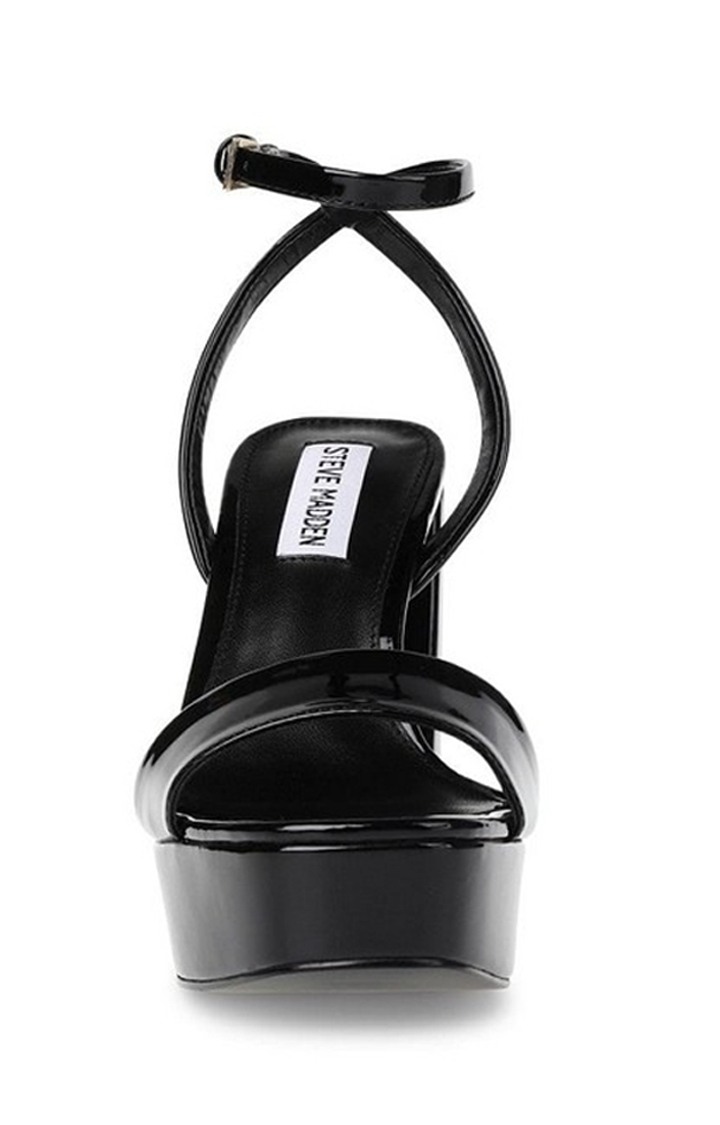 Lessa Black Heel Sandals