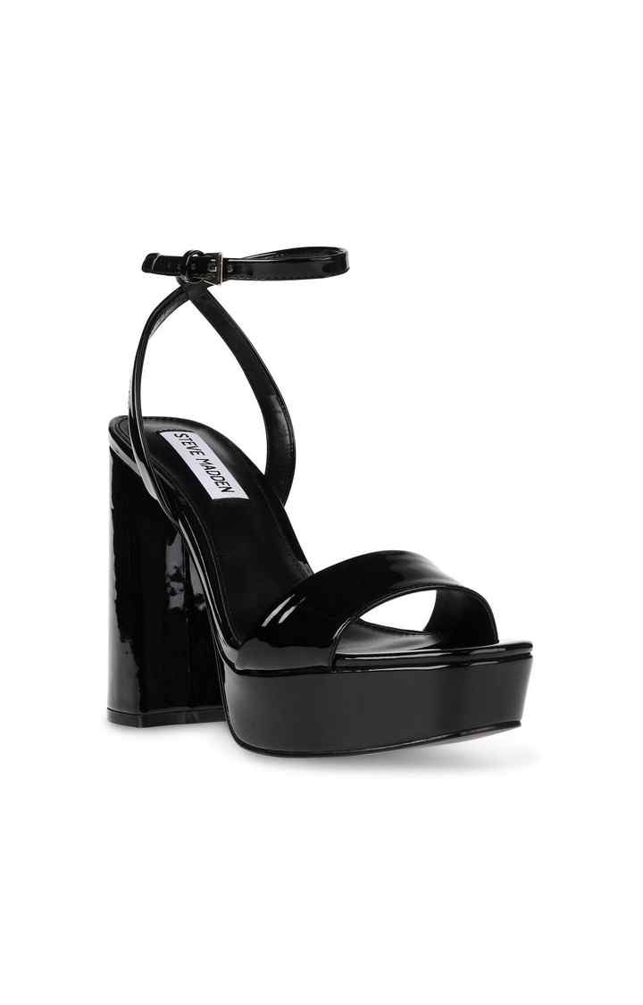 Lessa Black Heel Sandals