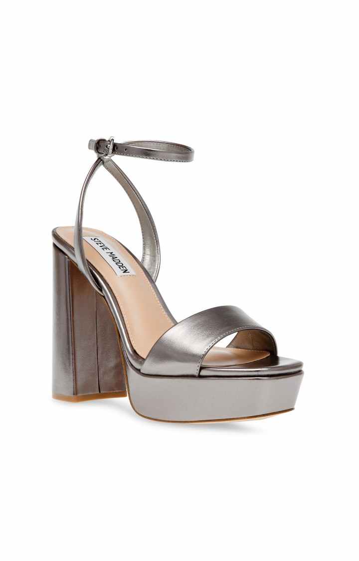 Lessa Grey Heel Sandals