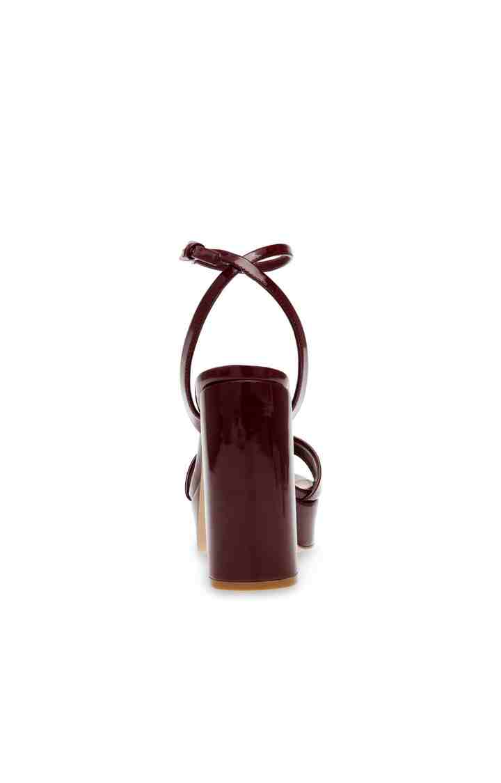 Lessa Burgundy Heel Sandals
