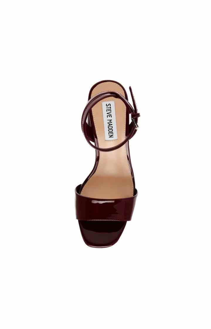 Lessa Burgundy Heel Sandals
