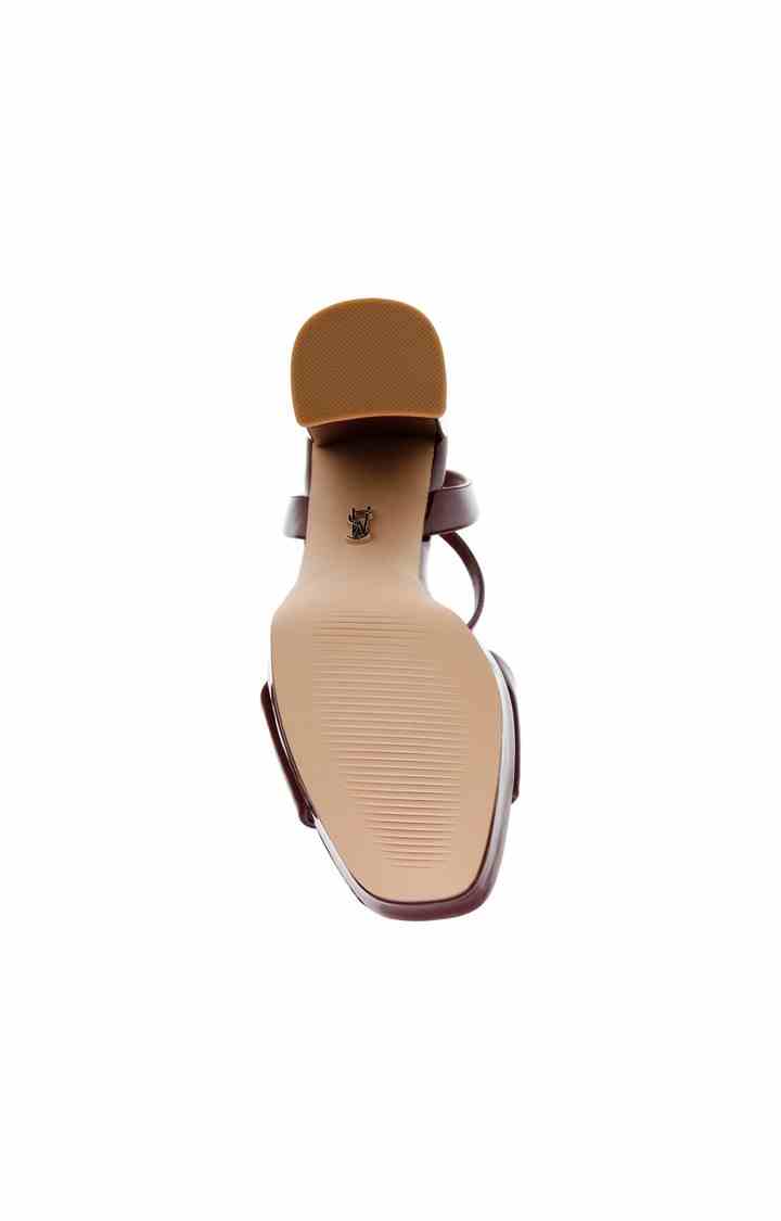Lessa Burgundy Heel Sandals