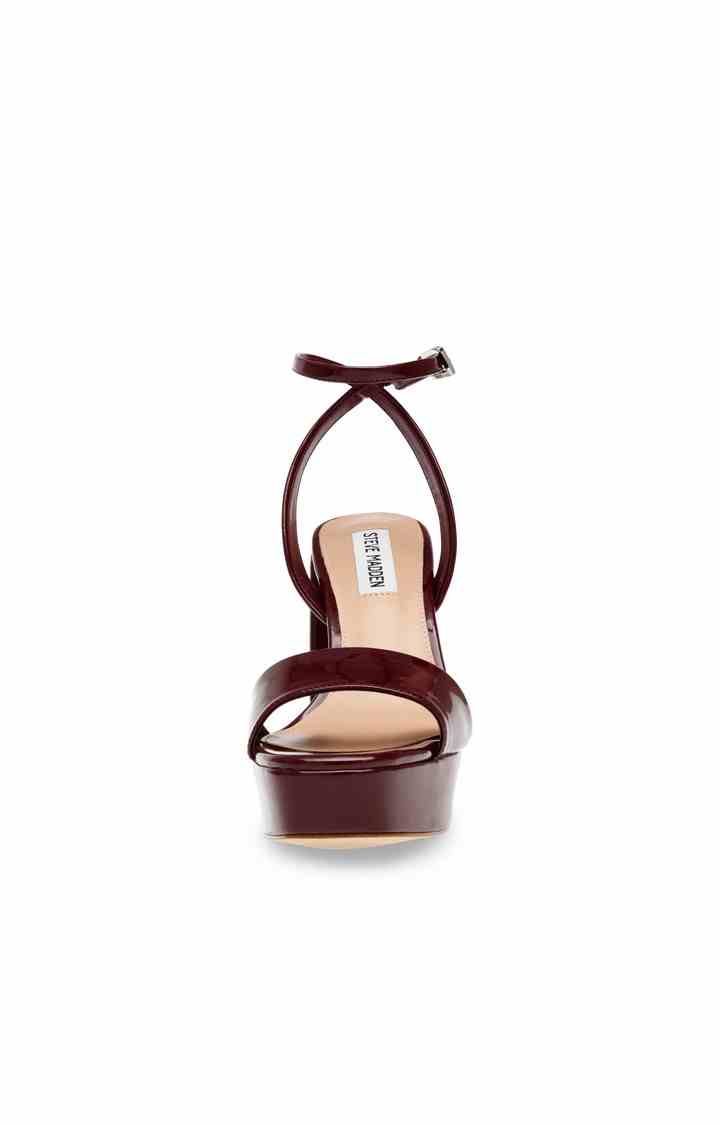 Lessa Burgundy Heel Sandals
