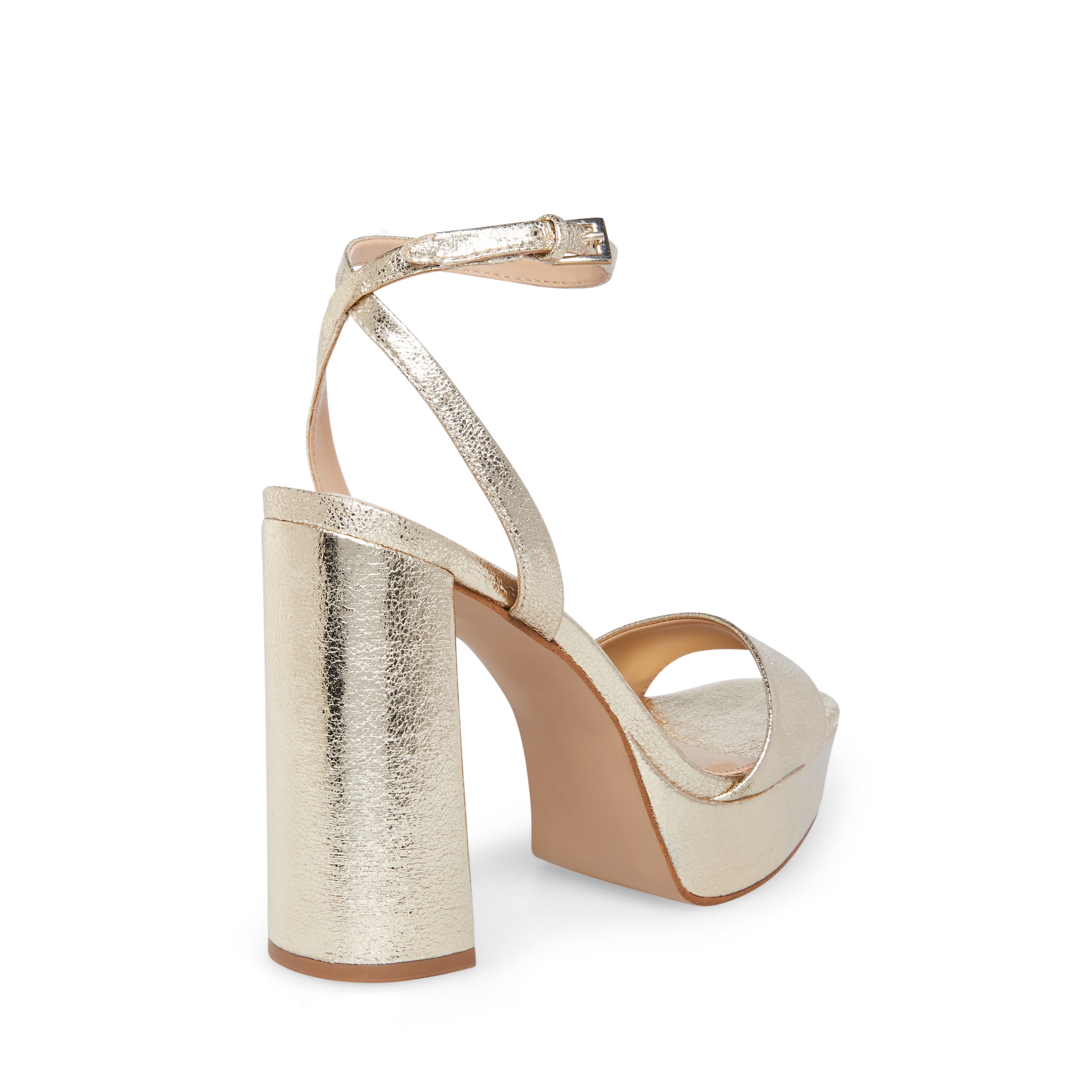 Lessa Gold Heels Sandals