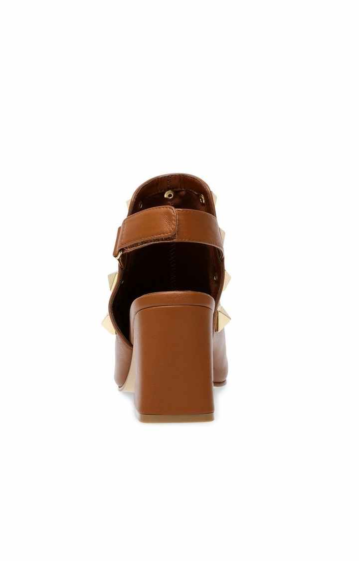 Lotta Brown Heel Sandals