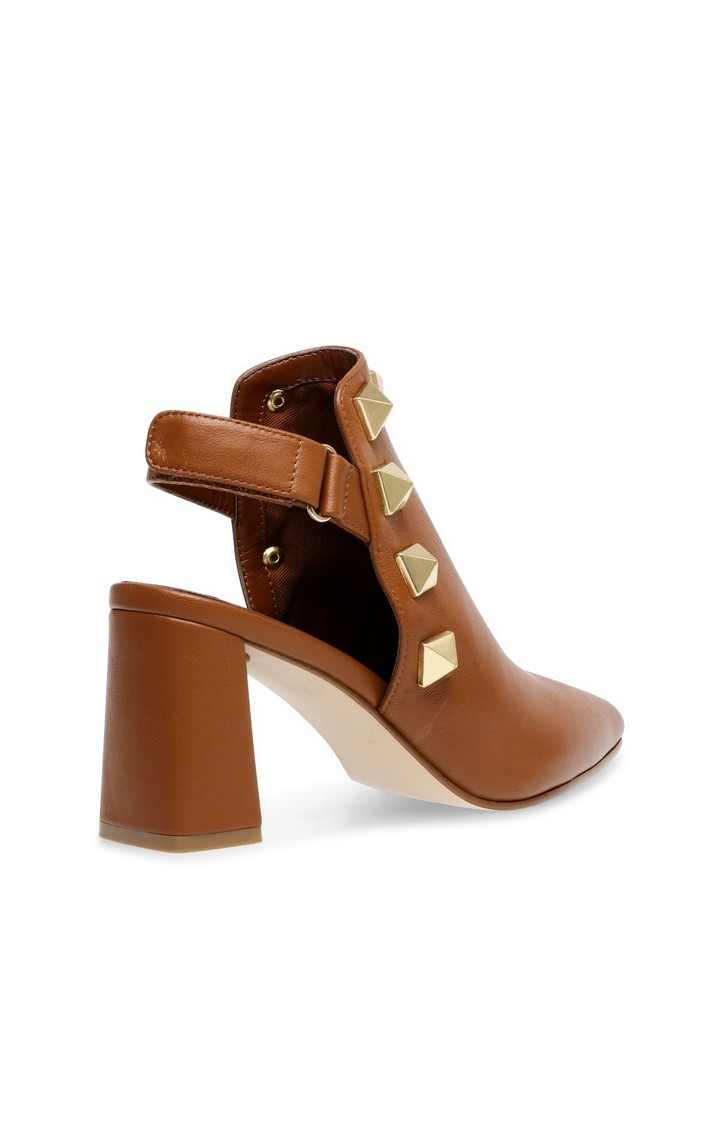 Lotta Brown Heel Sandals