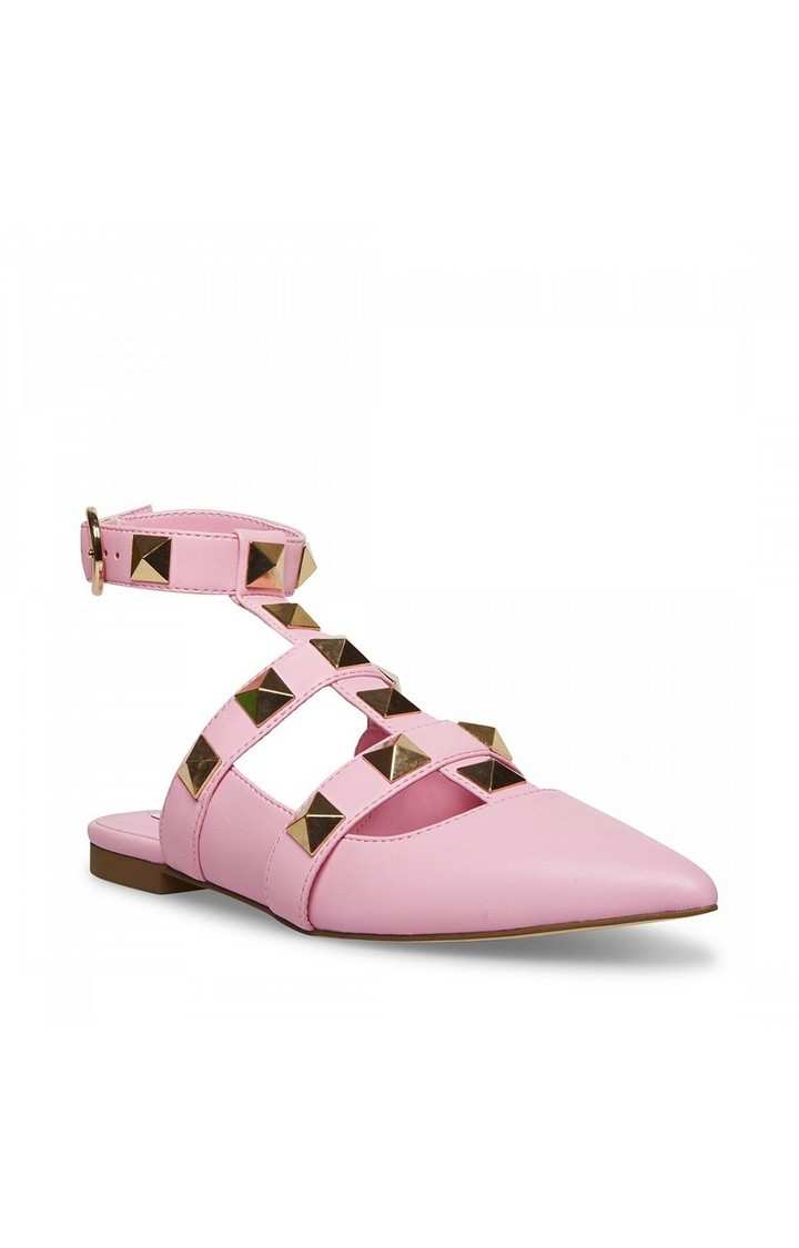 Florencia Pink Closed Flats & Ballerinas