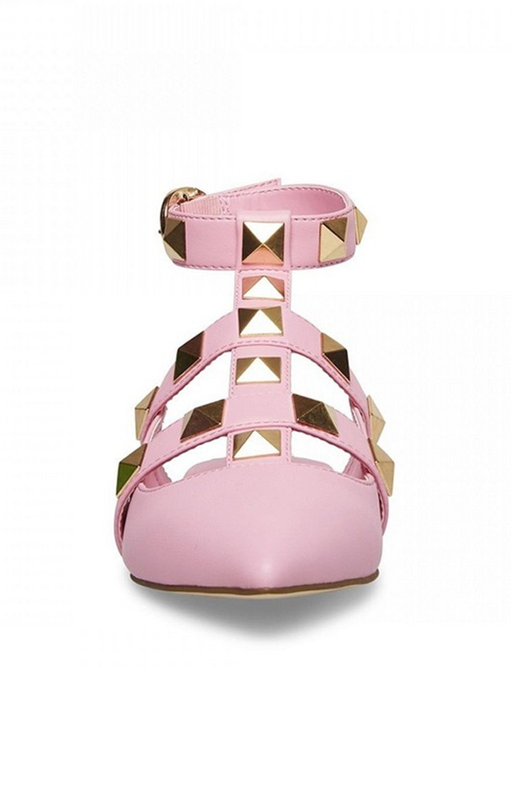 Florencia Pink Closed Flats & Ballerinas
