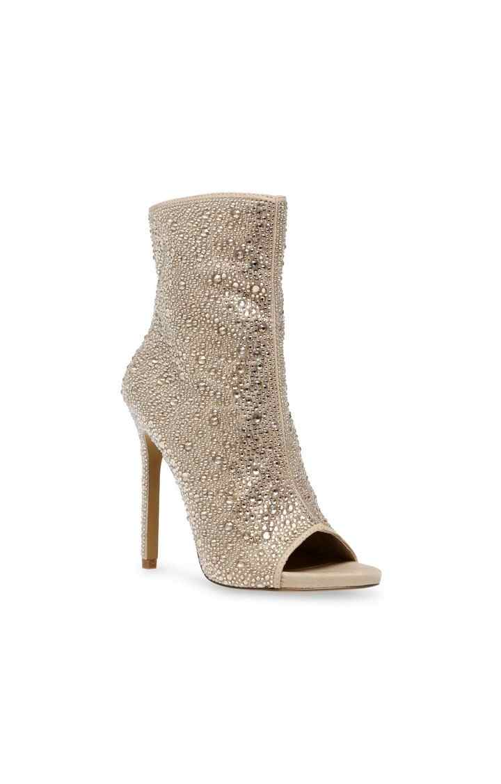 Dispute-R Gold Heel Sandals