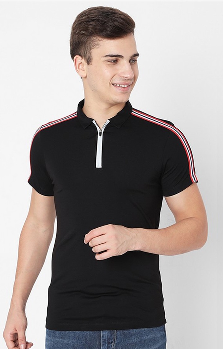 GAS | Men'S Polo Shoulder  Stripe In Slim Polo