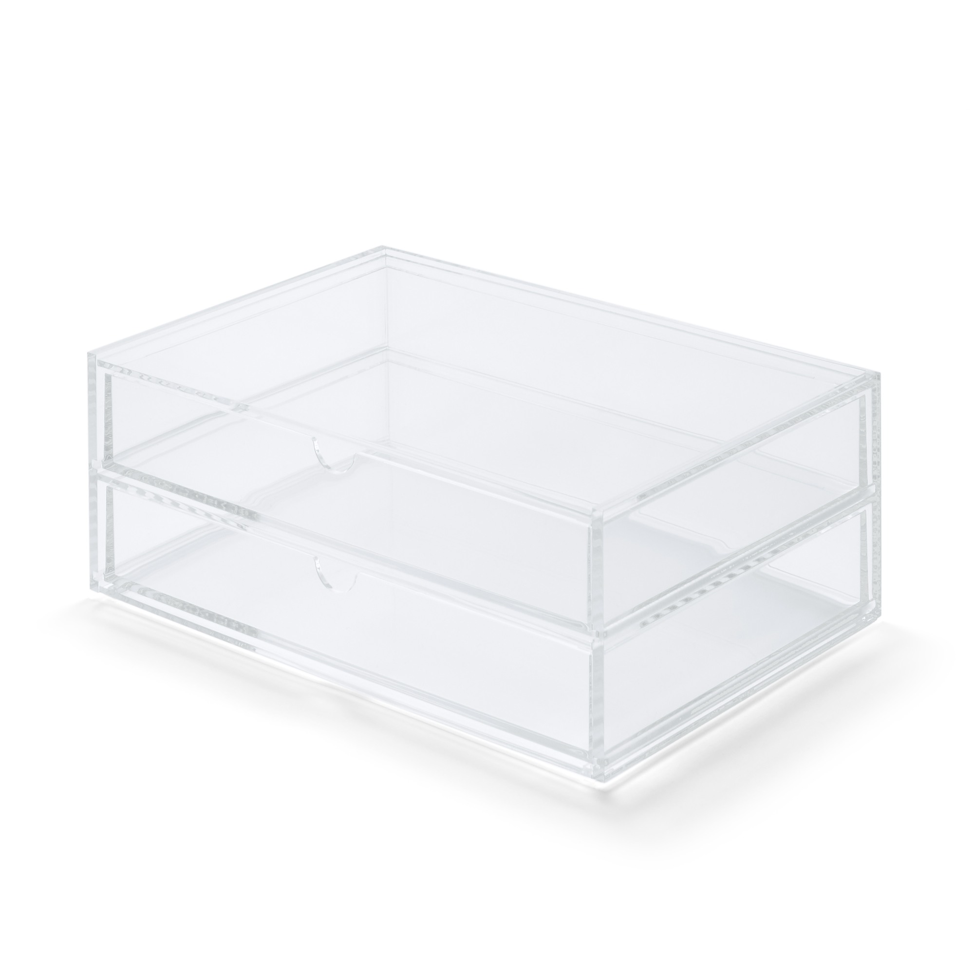 Stackable acrylic case 2 drawers / L