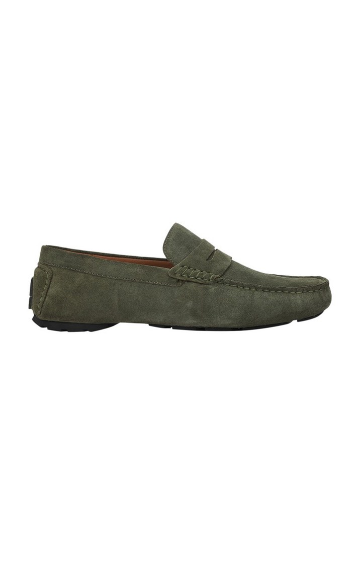 Sm-1182 Green Driver Loafers