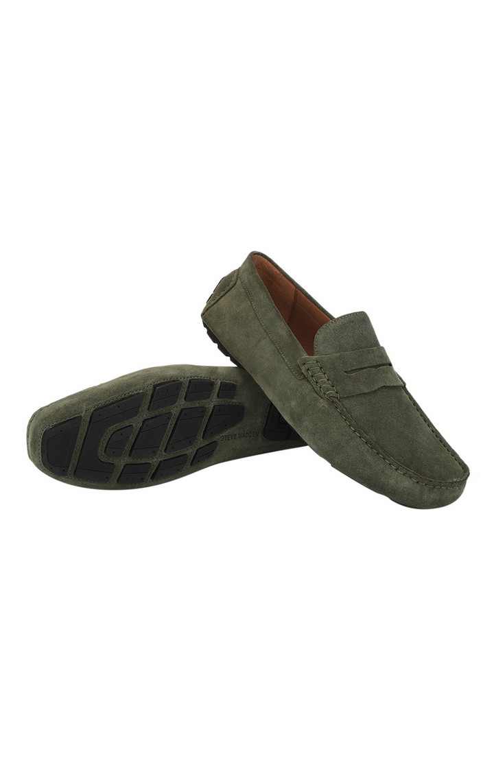 Sm-1182 Green Driver Loafers