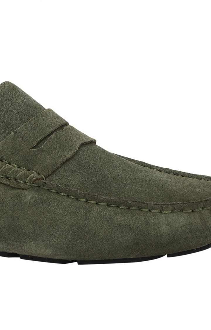 Sm-1182 Green Driver Loafers