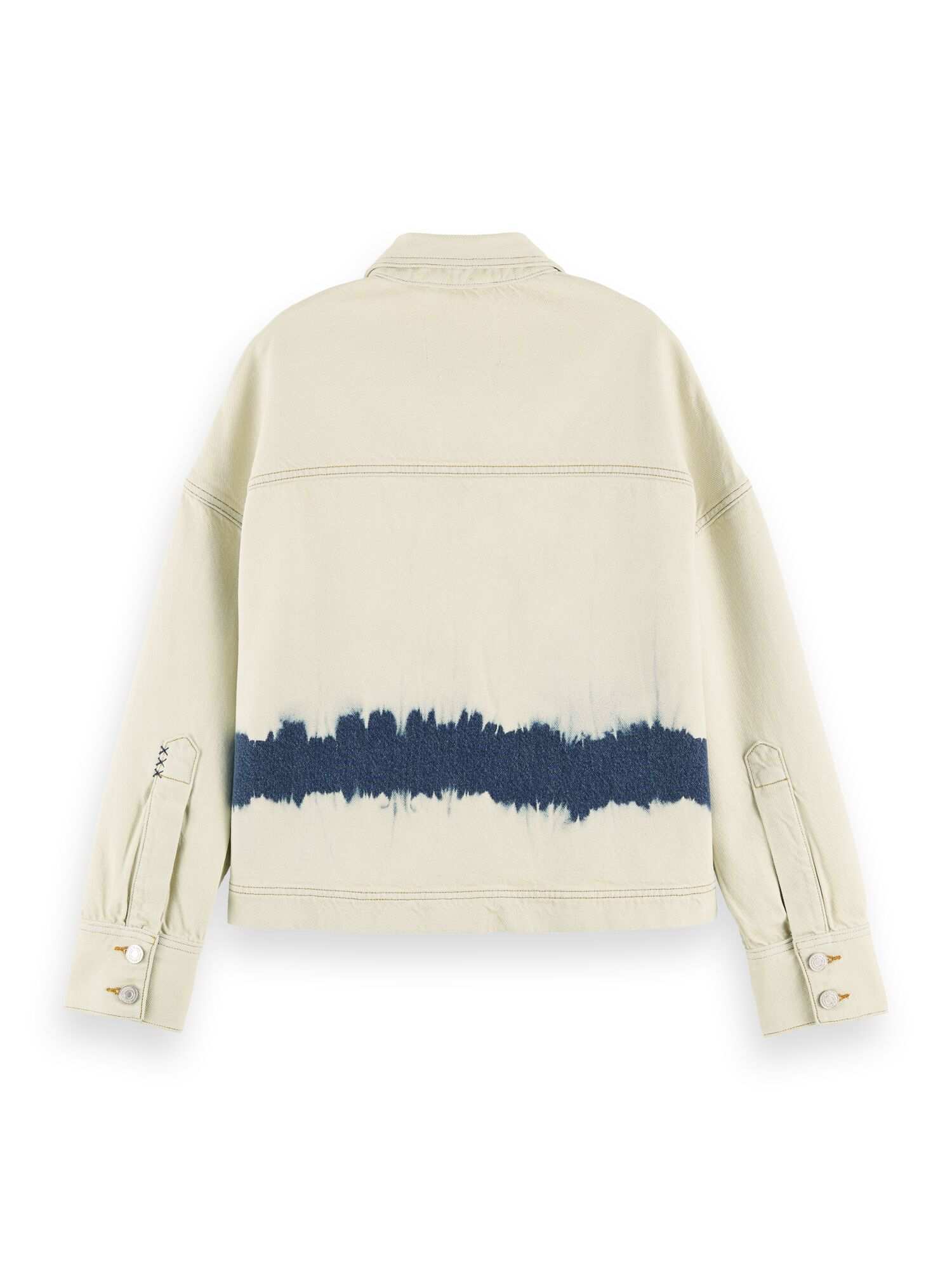 Ams Blauw shirt jacket- contains Tencel - Tie Dye Sand