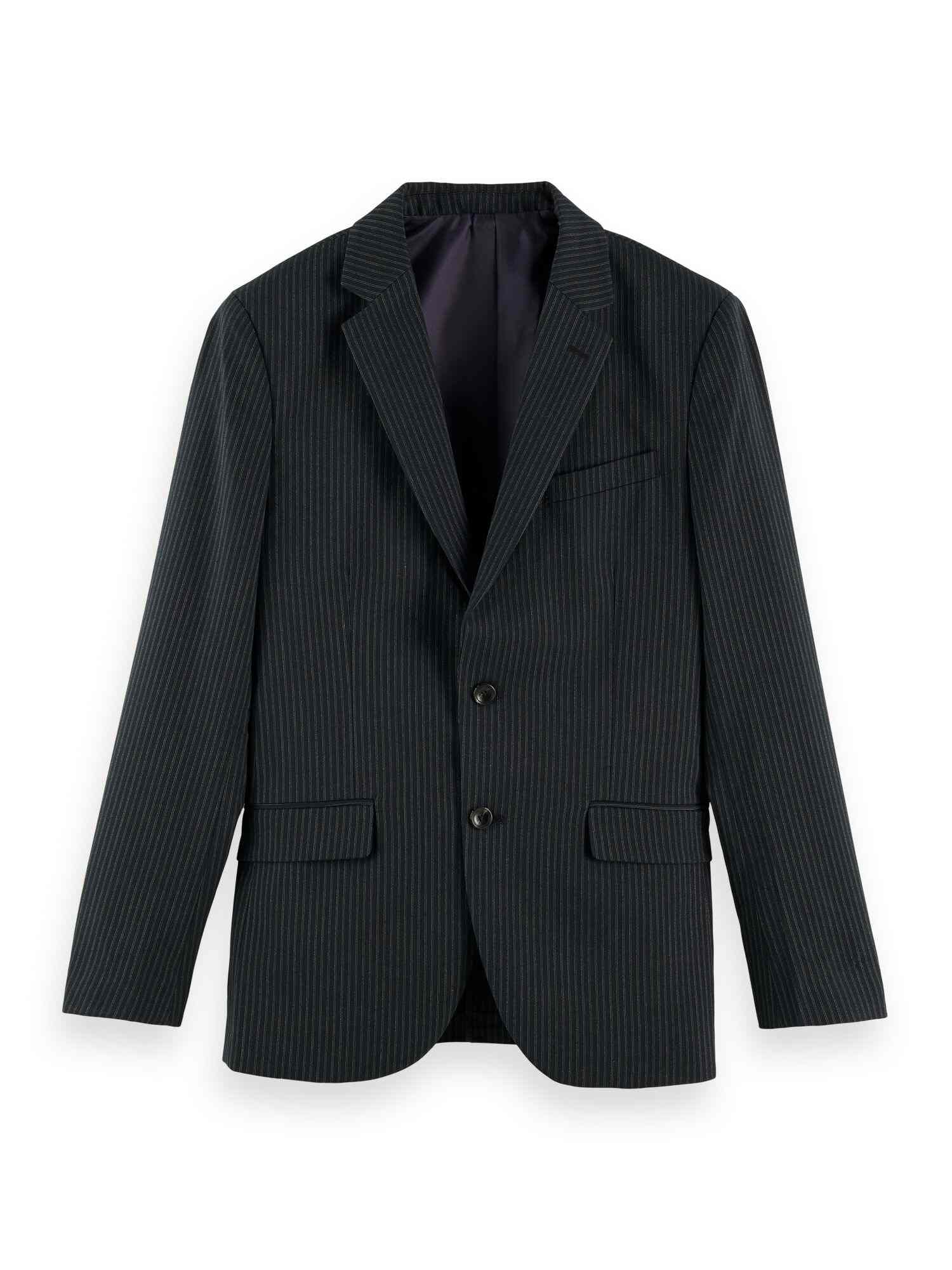 Classic single-breasted yd blazer in recycled polyester