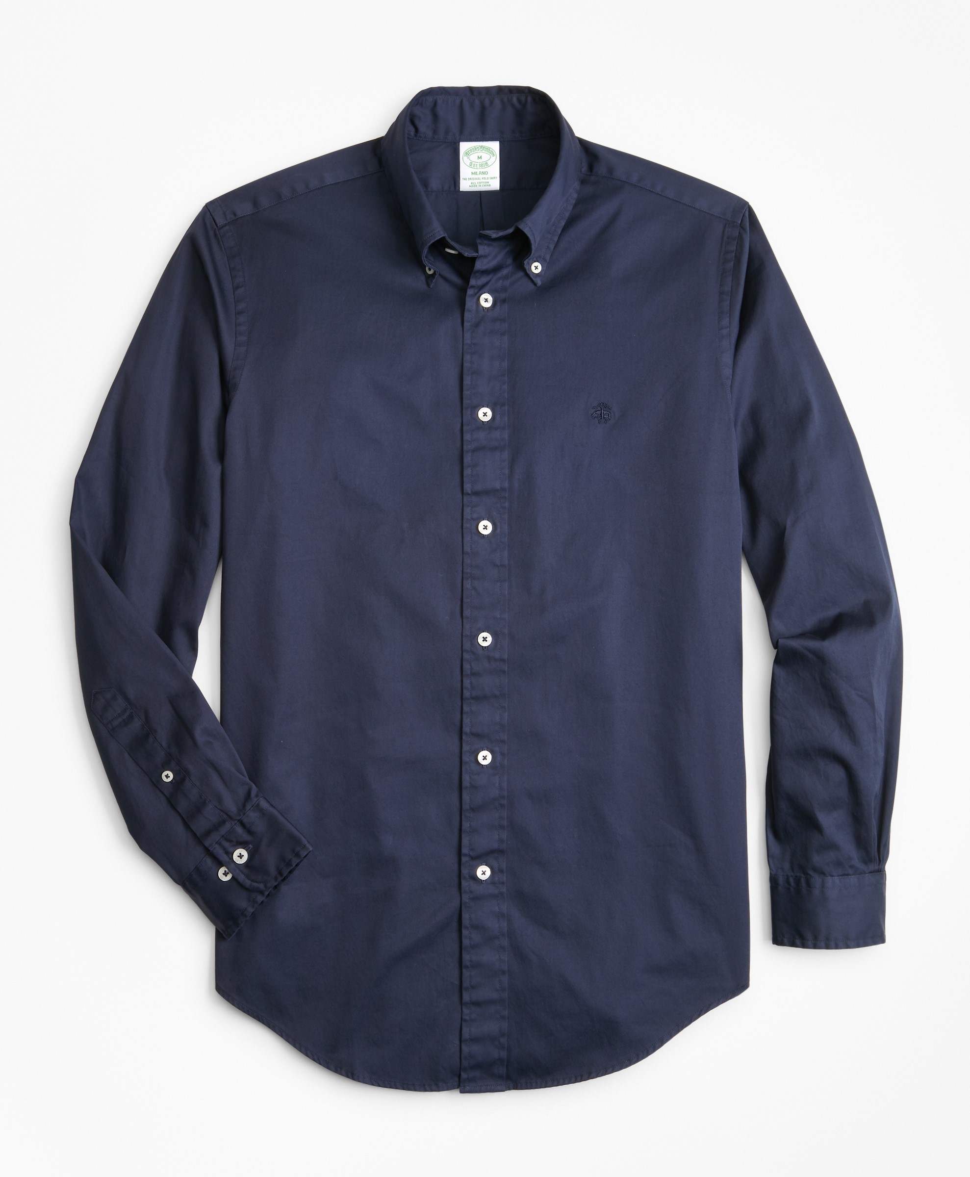 Milano Fit Garment-Dyed Twill Sport Shirt | Brooks Brothers India