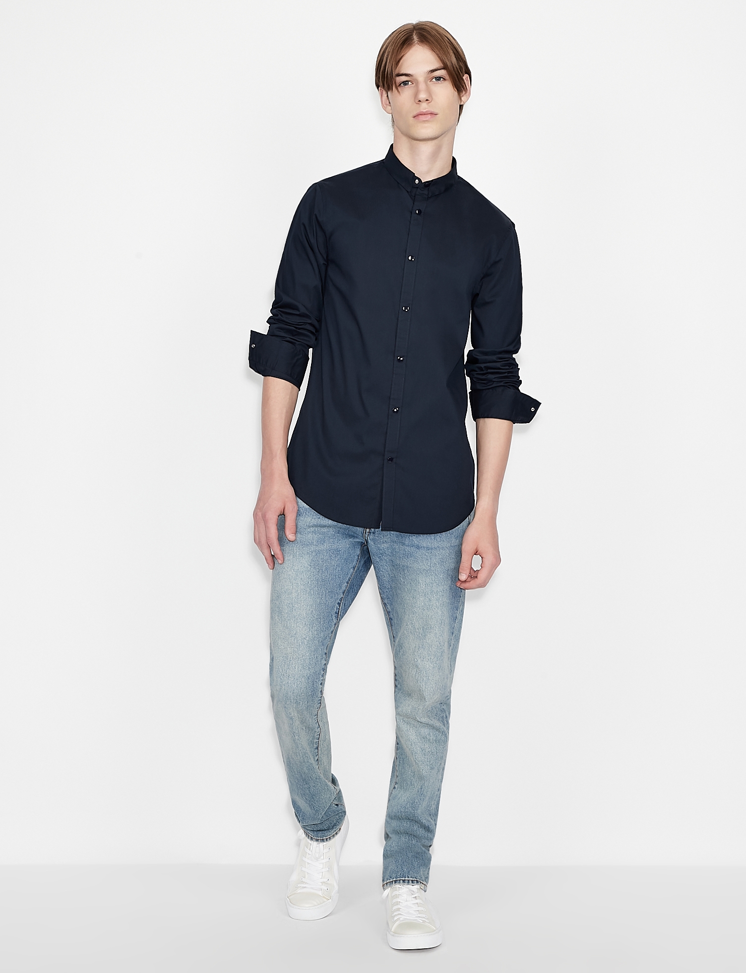 Buy Men Black Slim Fit Print Full Sleeves Casual Shirt Online - 681598 |  Peter England