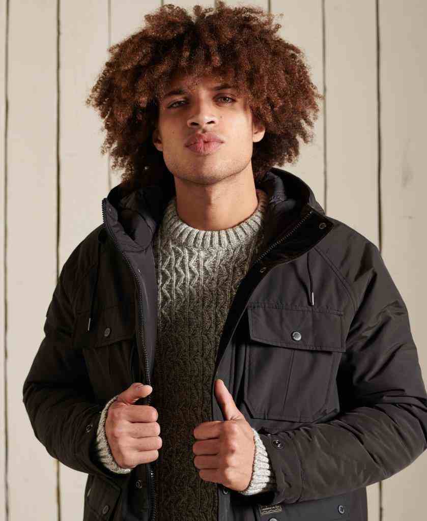 Padded parka jacket hotsell
