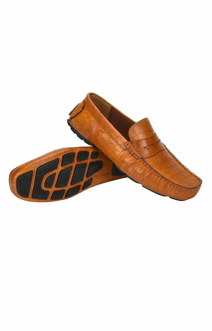 Sm-1227 Yellow Driver Loafers
