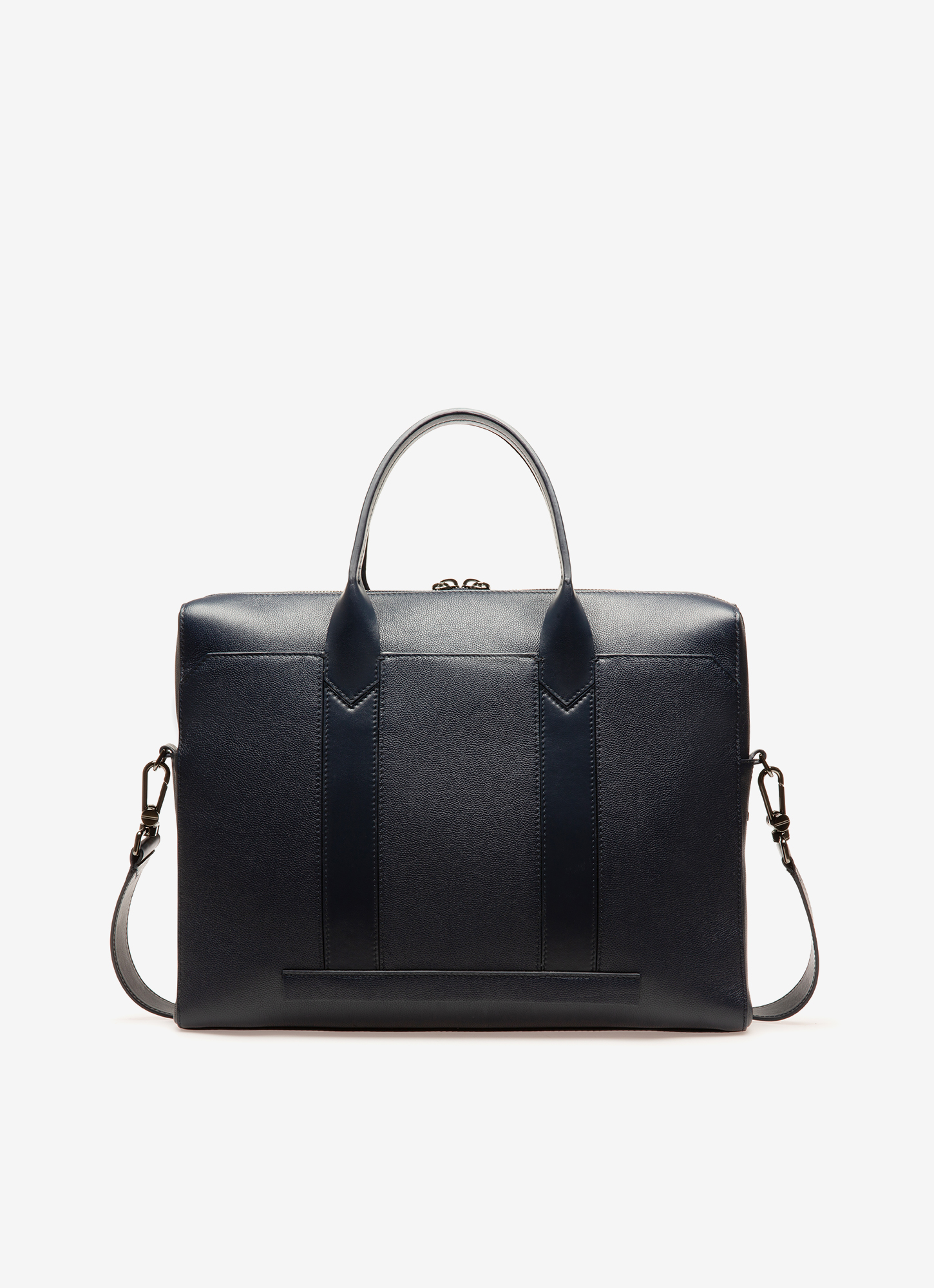 Elter Leather Business Bag In Navy