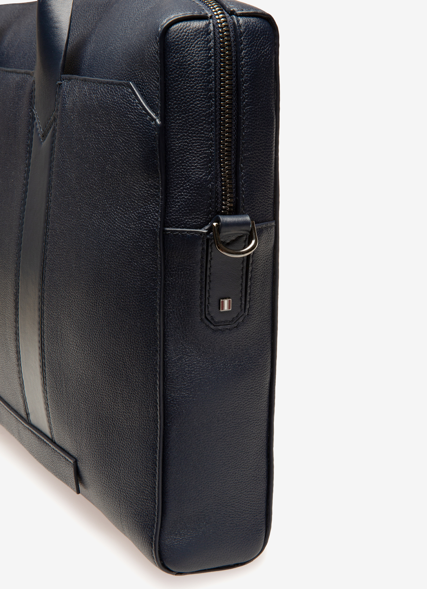 Elter Leather Business Bag In Navy