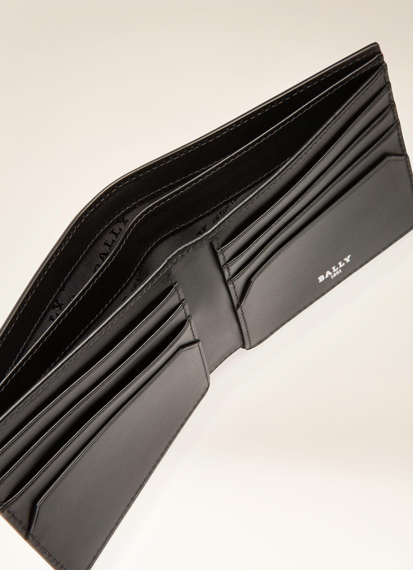 Brasai Recycled Leather Wallet In Black