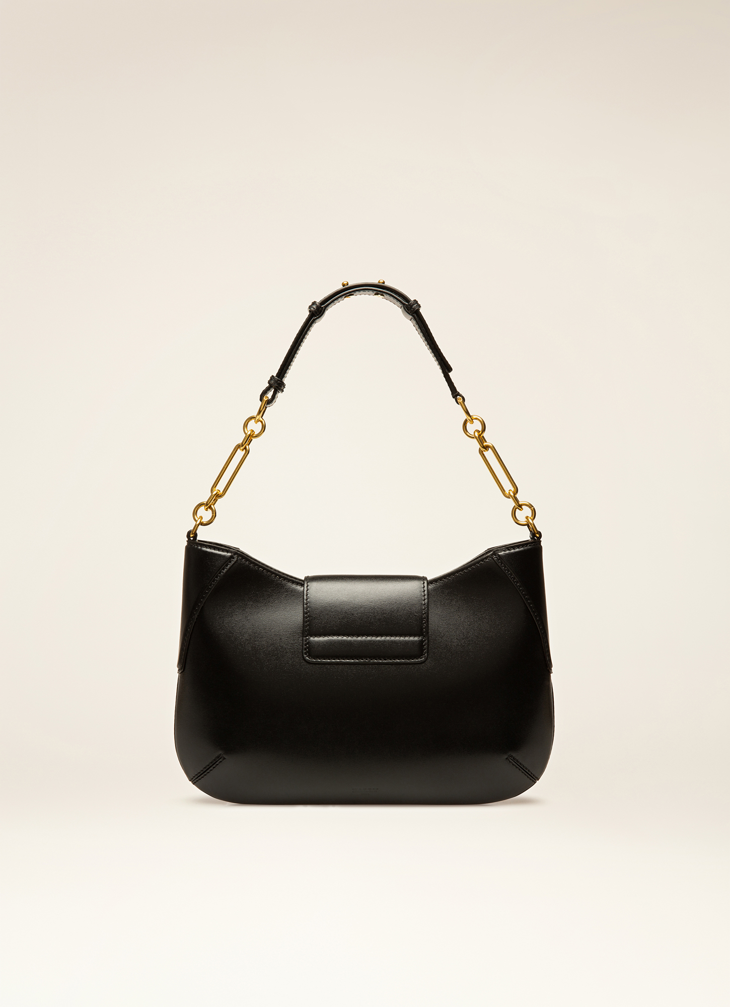 Breanne Leather Shoulder Bag In Black