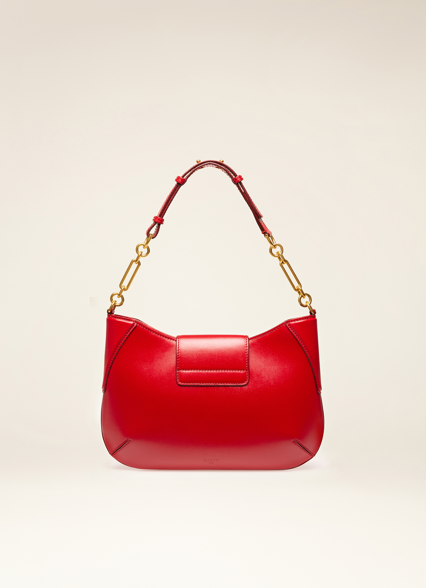 Breanne Leather Shoulder Bag In Red