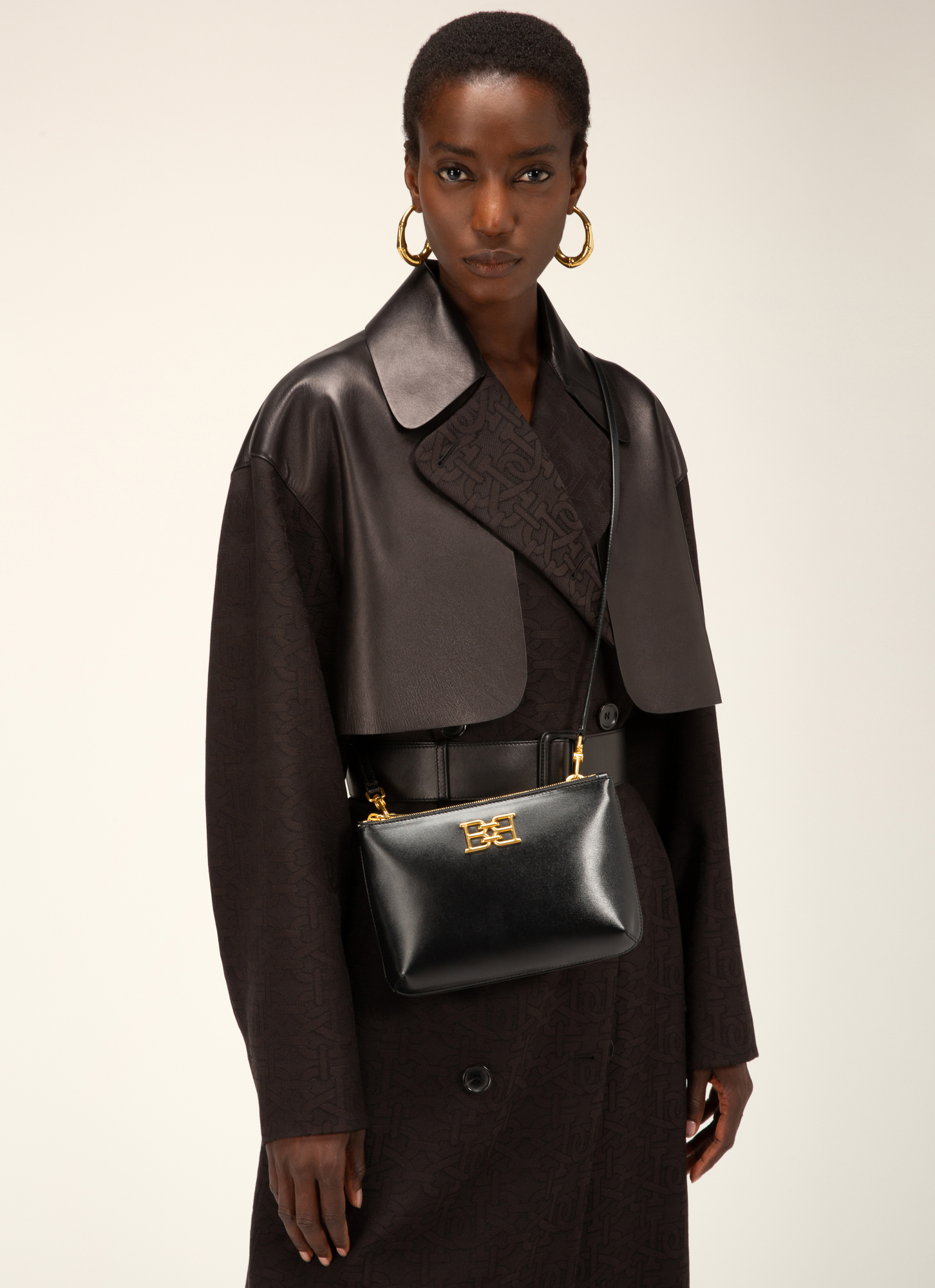 Brinley Black Leather Minibag