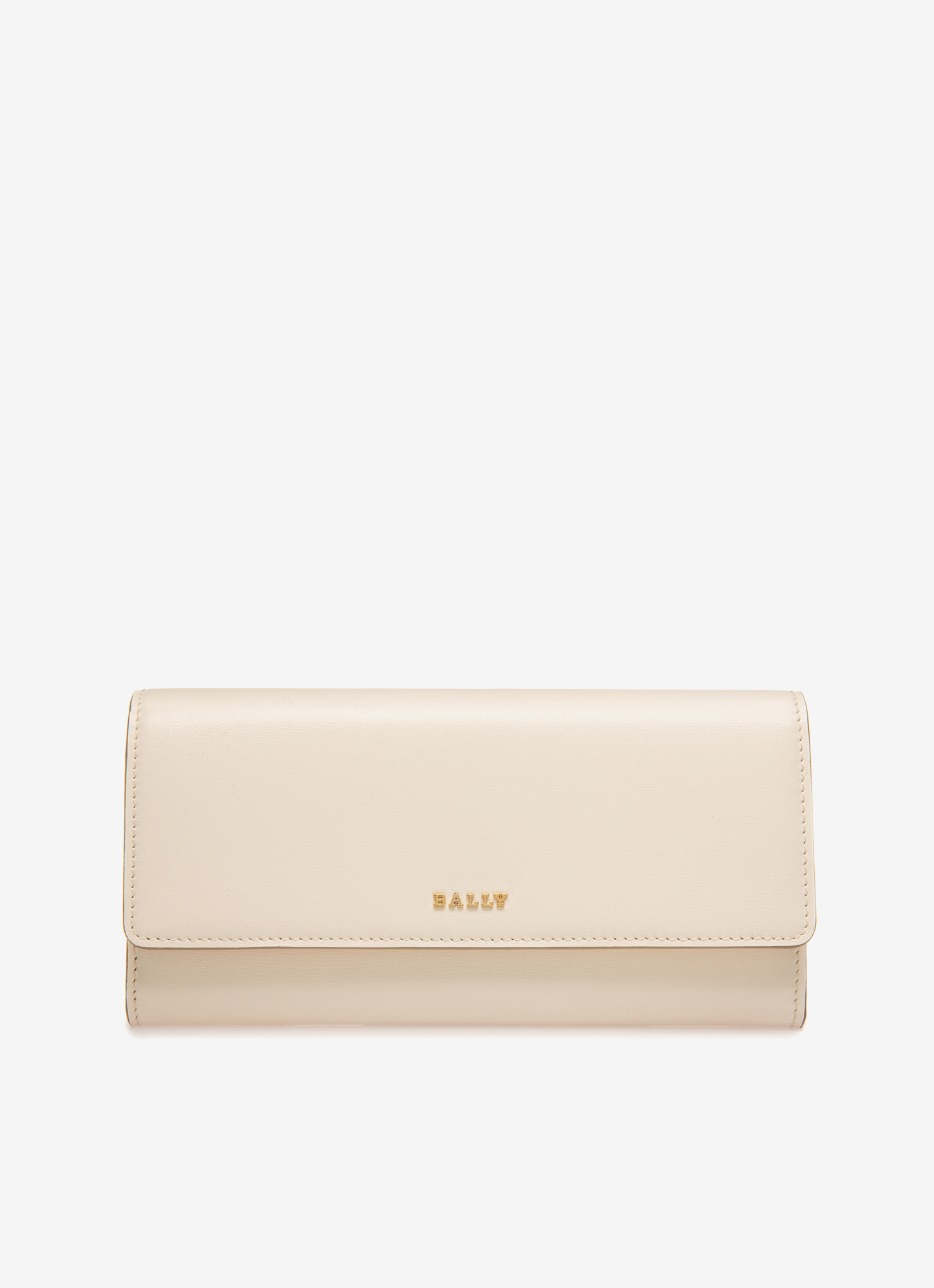 Linney Leather Continental Wallet In Bone